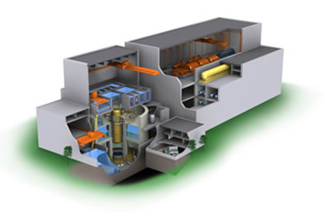 GE日立ニュークリア・エナジーのESBWR発電所イメージ